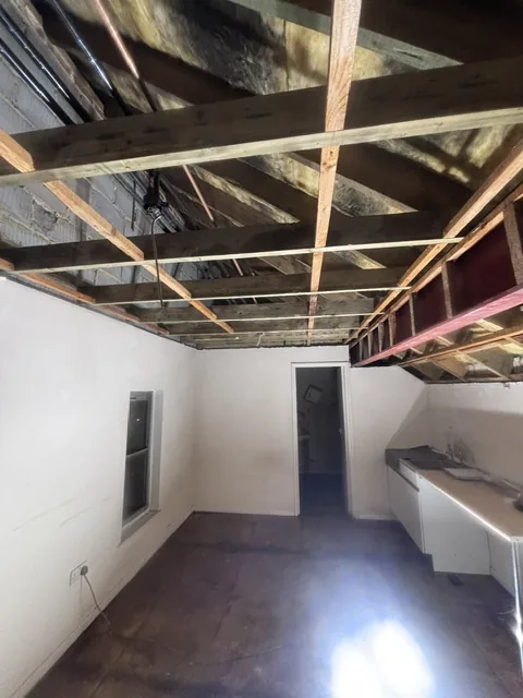 Controlled artex plasterboard strip-out in Shoreditch